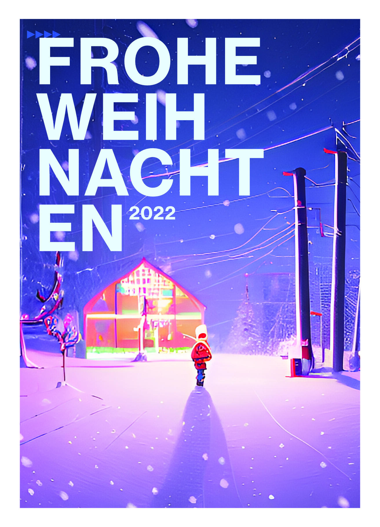 AI made Weihnachtskarte