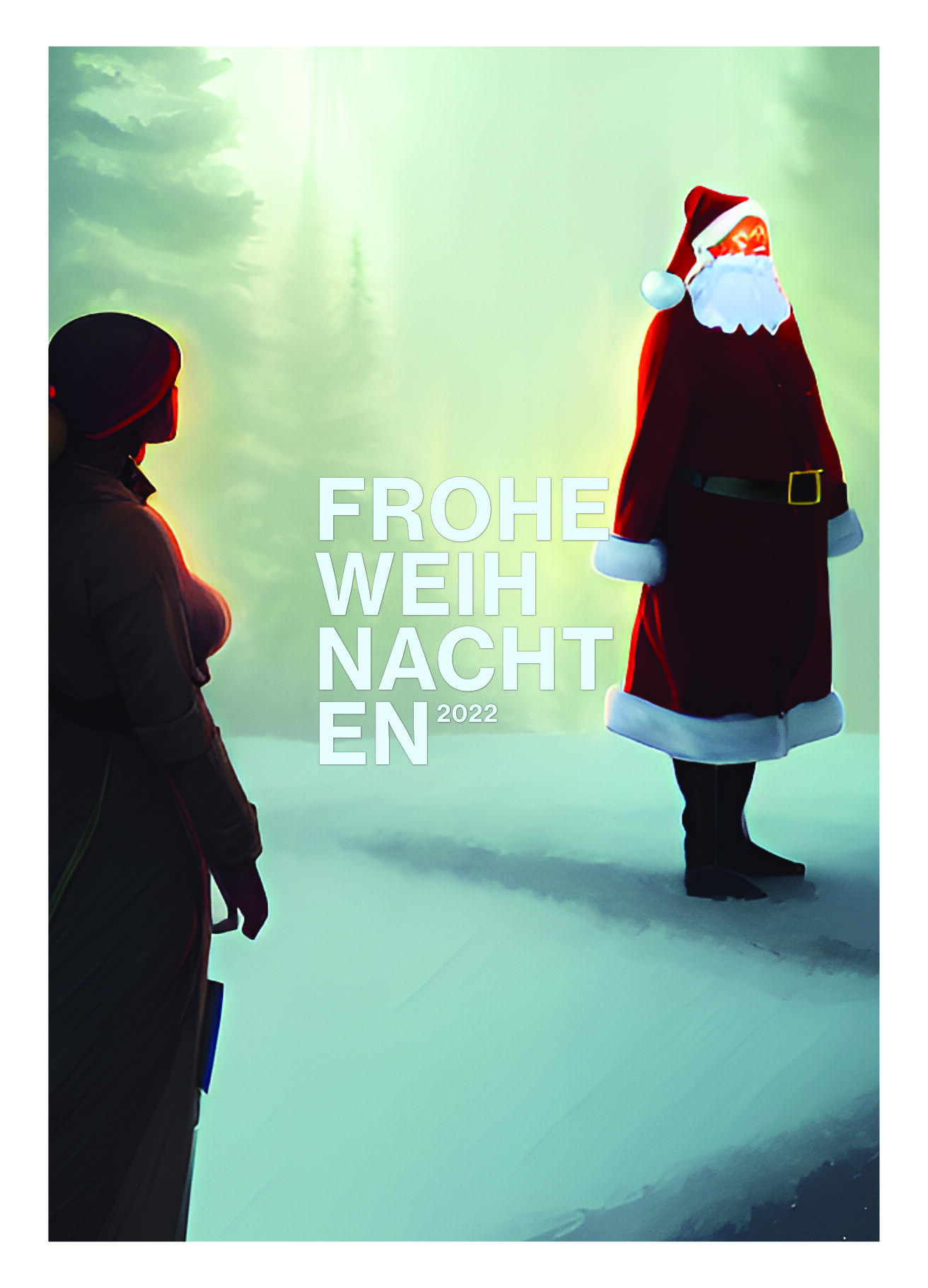 AI made Weihnachtskarte